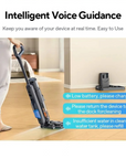 Laresar M3 Cordless Wet & Dry Vacuum Mop – Self-Cleaning, Edge Cleaning, 55-Min Runtime