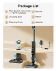 Laresar M3 Cordless Wet & Dry Vacuum Mop – Self-Cleaning, Edge Cleaning, 55-Min Runtime