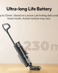 Laresar M3 Cordless Wet & Dry Vacuum Mop – Self-Cleaning, Edge Cleaning, 55-Min Runtime