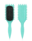 Women'S Hair Comb Hollow Shaped Curly Hair Comb Multi Functional Scalp Massage and Anti - Static Fluffy Hair Brush Hairstyle Tools - Best Deals UK
