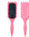 Women'S Hair Comb Hollow Shaped Curly Hair Comb Multi Functional Scalp Massage and Anti - Static Fluffy Hair Brush Hairstyle Tools - Best Deals UK