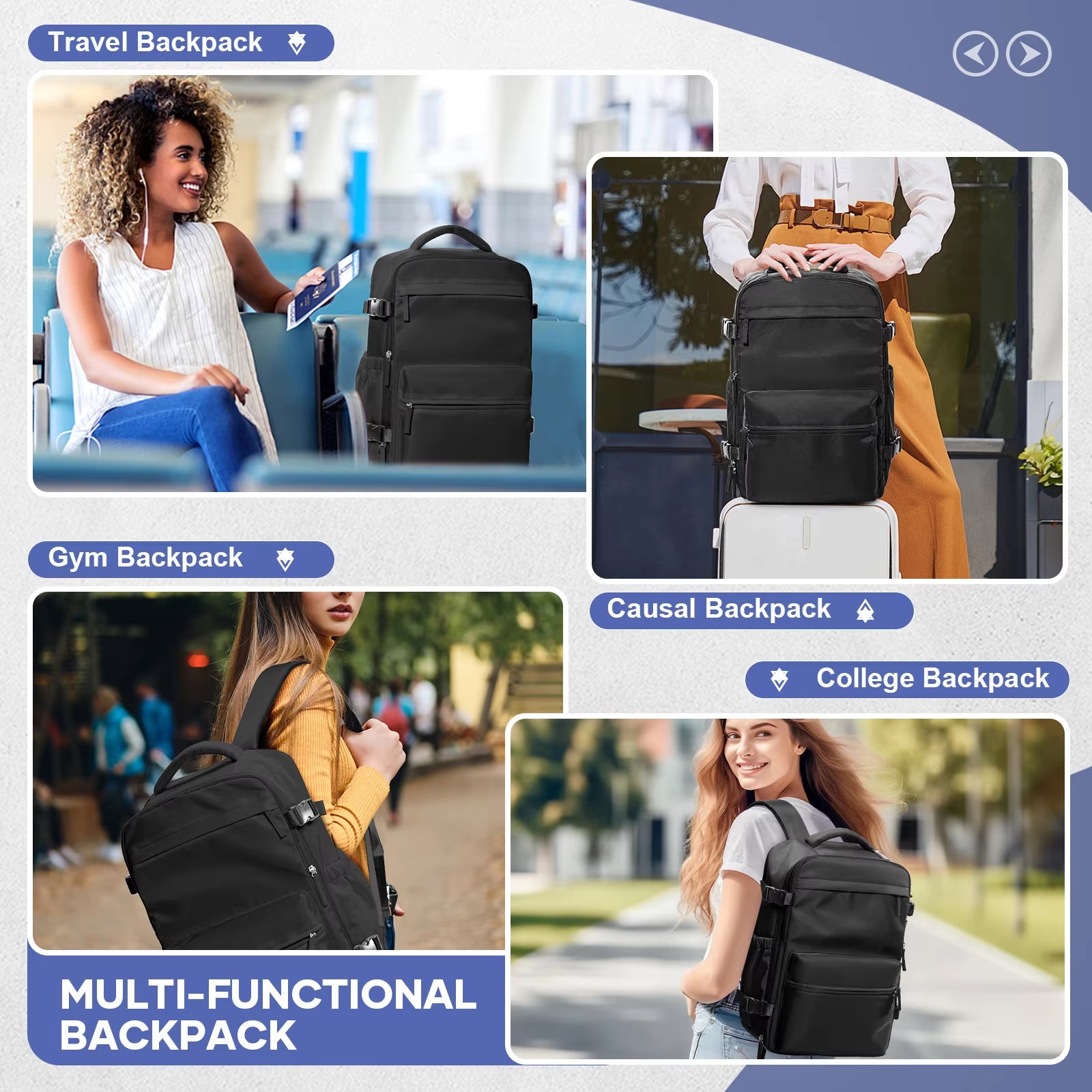 Vacuum Compression Backpack 40 x 25 x 20 cm