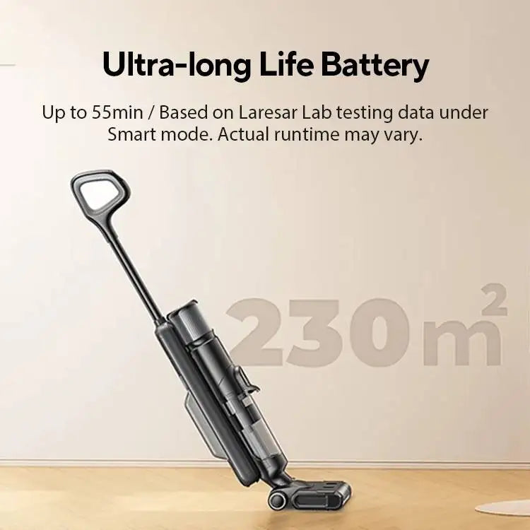 Laresar M3 Cordless Wet & Dry Vacuum Mop – Self-Cleaning, Edge Cleaning, 55-Min Runtime