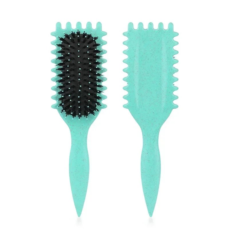 Women'S Hair Comb Hollow Shaped Curly Hair Comb Multi Functional Scalp Massage and Anti - Static Fluffy Hair Brush Hairstyle Tools - Best Deals UK