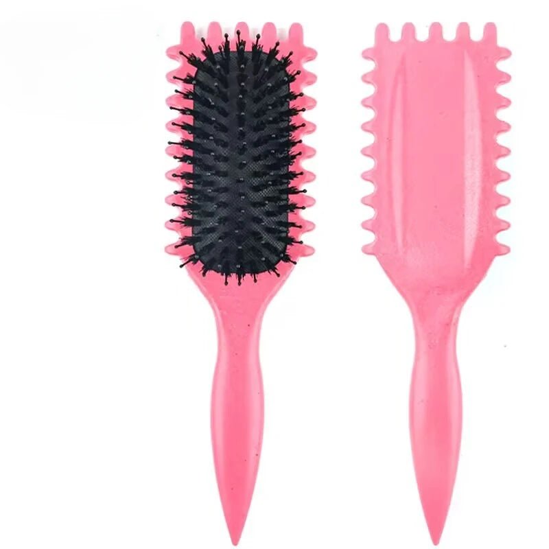 Women'S Hair Comb Hollow Shaped Curly Hair Comb Multi Functional Scalp Massage and Anti - Static Fluffy Hair Brush Hairstyle Tools - Best Deals UK