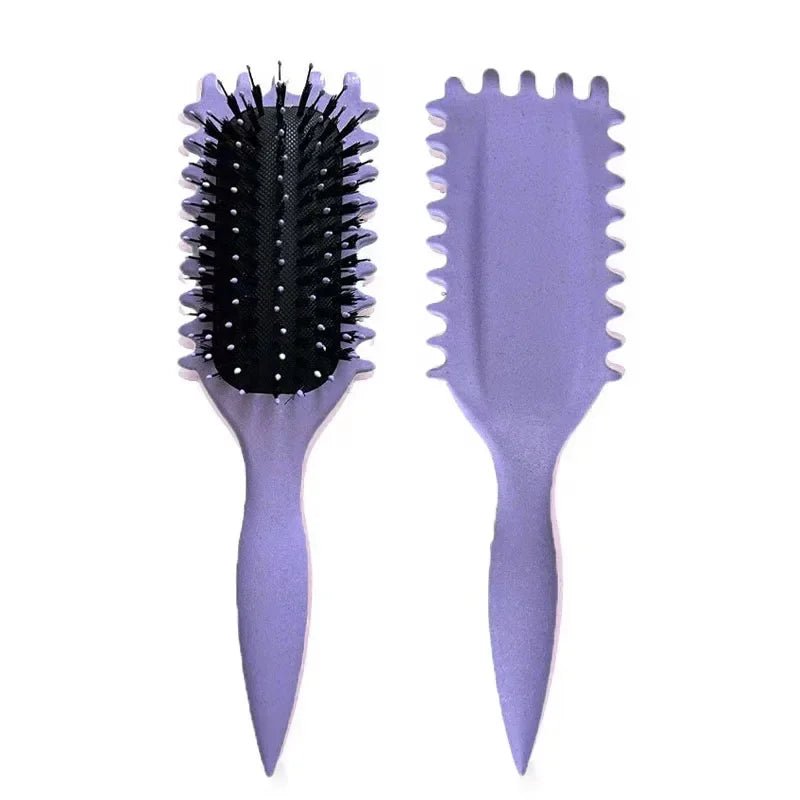 Women'S Hair Comb Hollow Shaped Curly Hair Comb Multi Functional Scalp Massage and Anti - Static Fluffy Hair Brush Hairstyle Tools - Best Deals UK