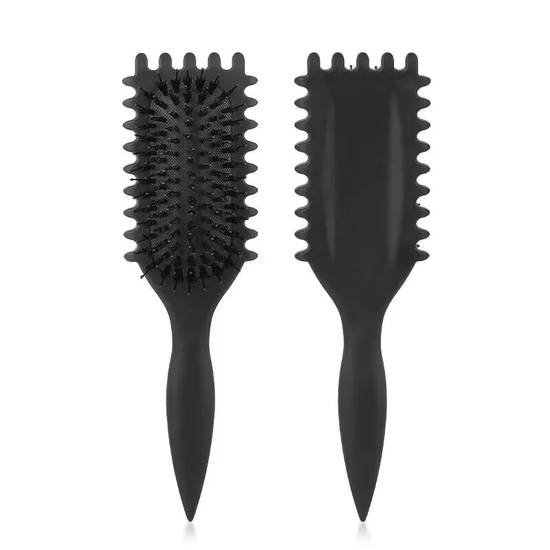 Women'S Hair Comb Hollow Shaped Curly Hair Comb Multi Functional Scalp Massage and Anti - Static Fluffy Hair Brush Hairstyle Tools - Best Deals UK